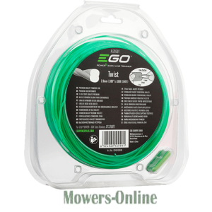 EGO trimmer line spool in clear packaging
