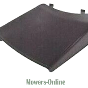 Lawn mower seat cushion with mounting brackets