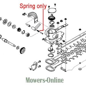 Hedge trimmer parts diagram assembly exploded view