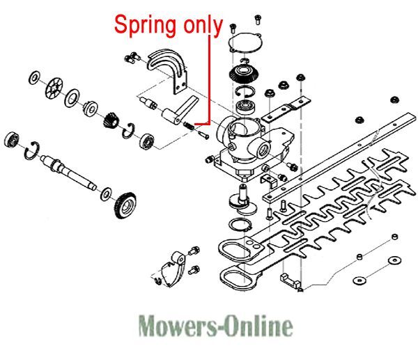 P - Mowers Online Hedge trimmer parts diagram assembly exploded view