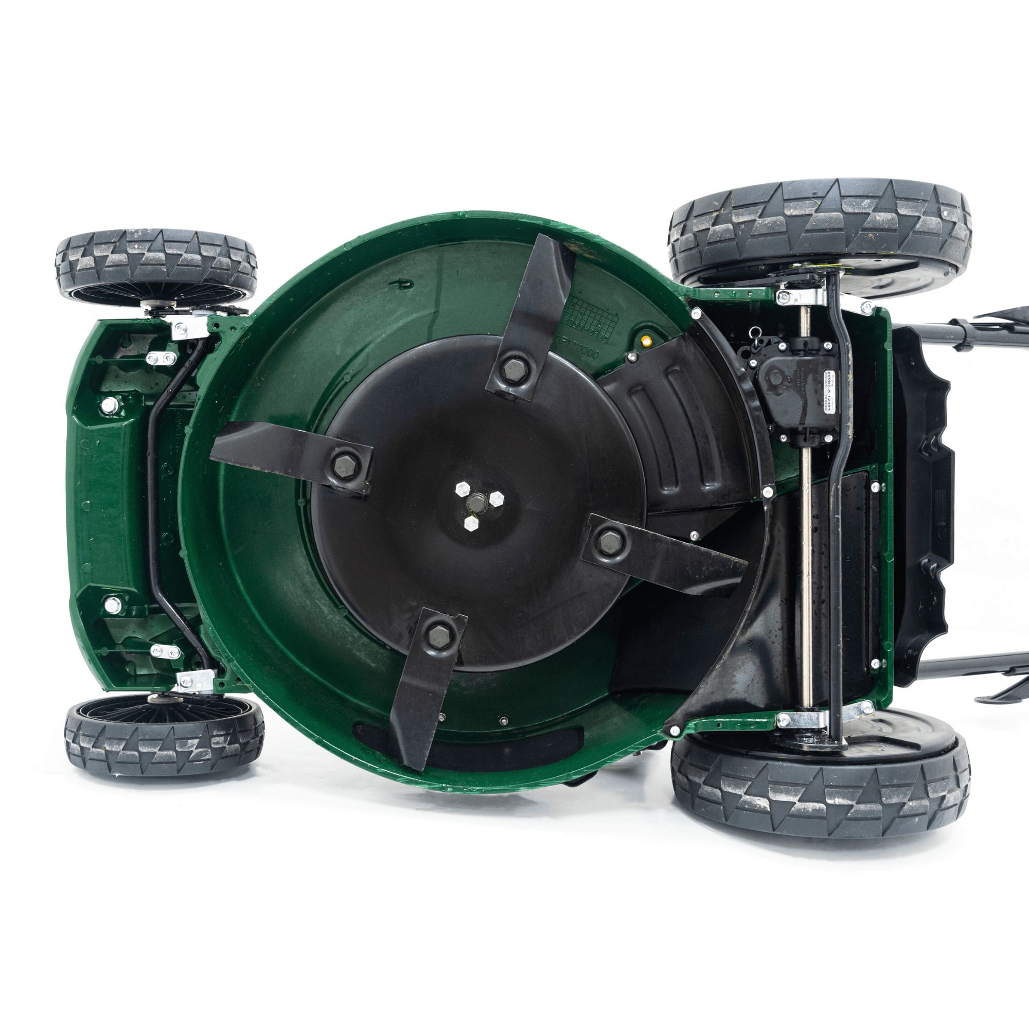 jhgsurc1nim.jpg - Mowers Online Green self-propelled lawn mower, top view