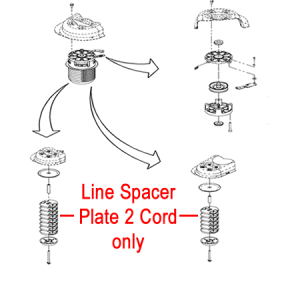 Line Spacer Plate 2 Cord assembly diagram