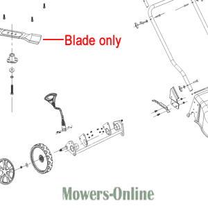 Lawn mower blade assembly parts diagram