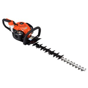 Gas-powered hedge trimmer with dual handles