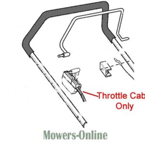 Throttle cable assembly diagram for lawn mower