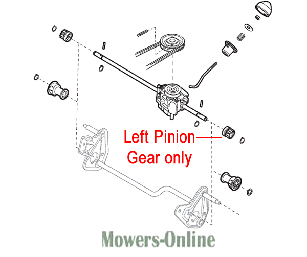jqoaa3lbmam.png - Mowers Online Left pinion gear assembly diagram