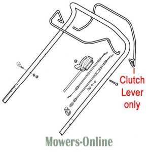 Clutch lever assembly for lawn mower