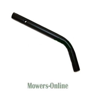 Curved lawn mower discharge chute extension