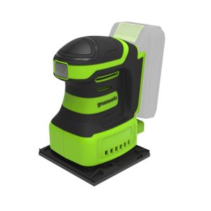 Cordless orbital sander with battery and charger