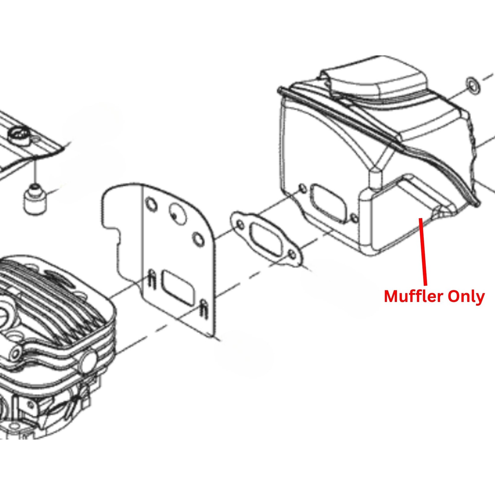 jxu2wfedzef.jpg - Mowers Online Small engine muffler assembly diagram parts