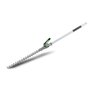 Cordless hedge trimmer with long shaft
