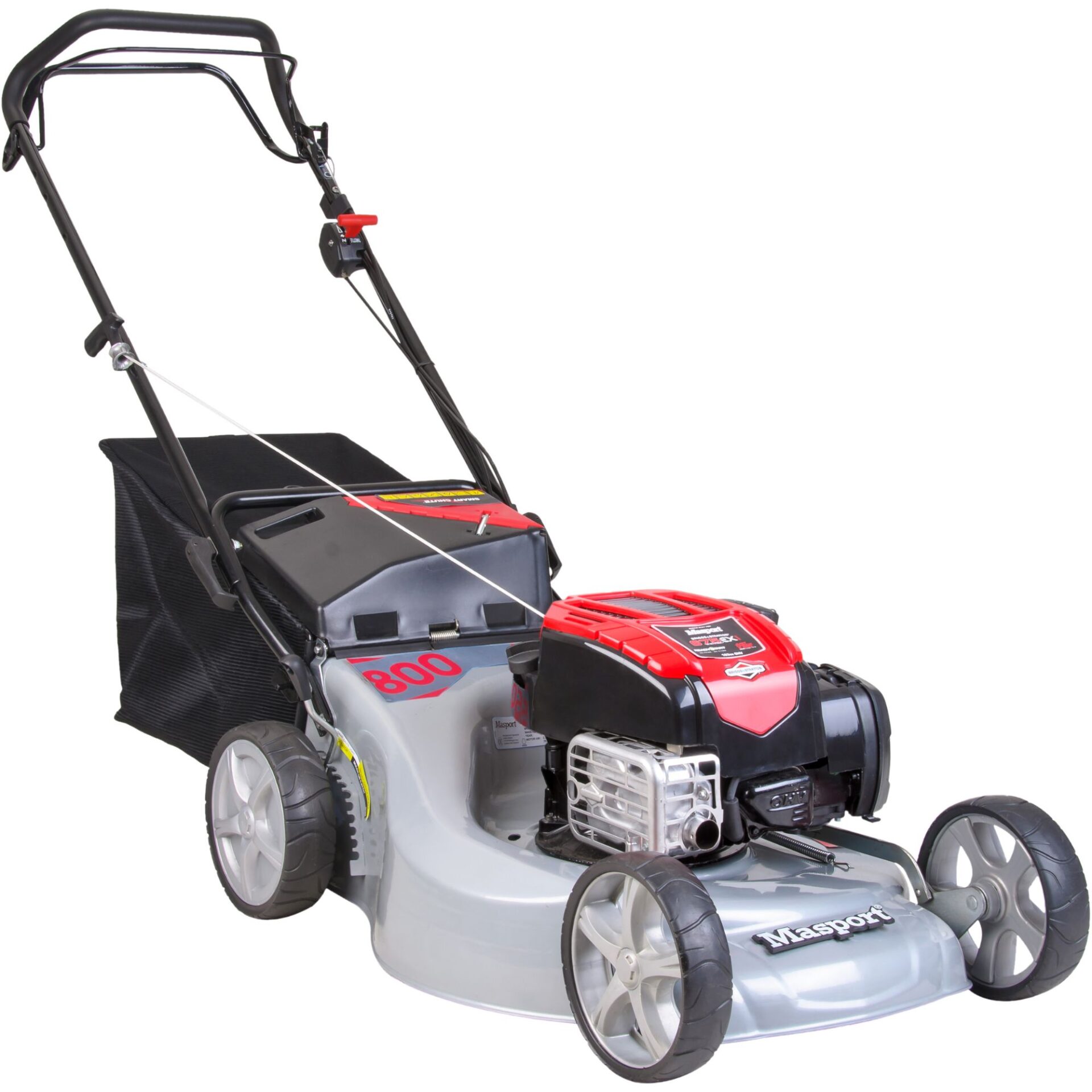jztjwwl1cfr.jpg - Mowers Online Red and silver self-propelled lawn mower