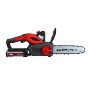 Cobra cordless chainsaw with battery pack