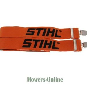 STIHL orange fabric suspender straps pair