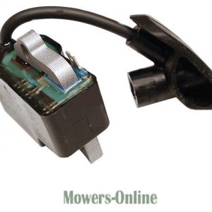 Lawn mower ignition coil with connector cable