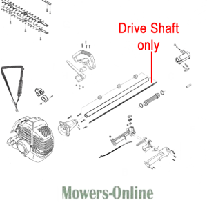 Mower drive shaft assembly diagram parts