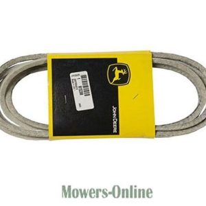 John Deere lawn mower belt with yellow packaging