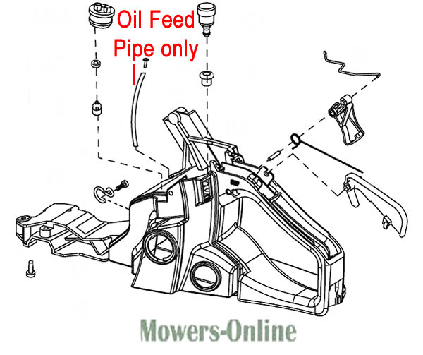 kke2wcjaqau.png - Mowers Online Chainsaw engine oil feed pipe diagram