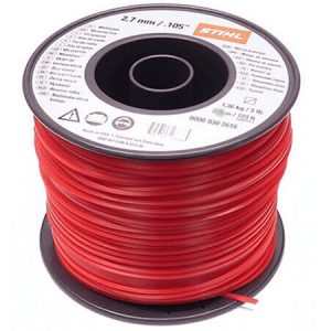 Red trimmer line spool, 2.7mm diameter
