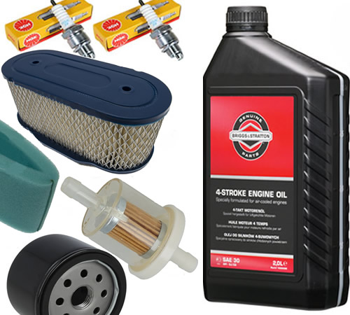 ktqndueneuy.jpg - Mowers Online Lawn mower maintenance kit with oil and filters