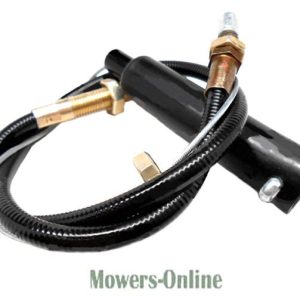 Lawn mower ignition coil with spark plug wire
