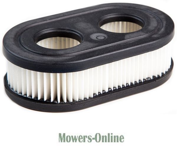 P - Mowers Online Oval air filter with pleated white paper element