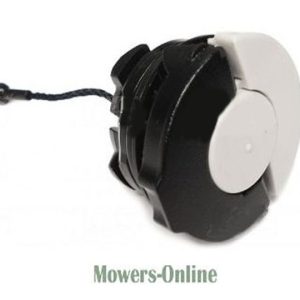 Lawn mower pull cord rewind spring assembly