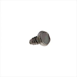 Metal screw with ridged stem and flat head