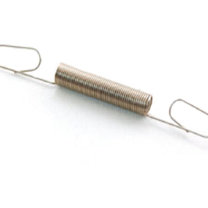 Coiled spring with looped wire ends
