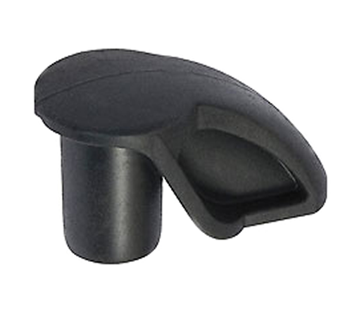lcnbflobdzv.png - Mowers Online Black plastic chair leg cap with stem