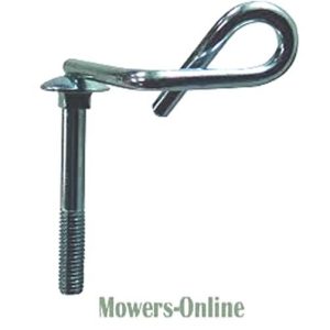 Eye bolt with threaded shaft and hook