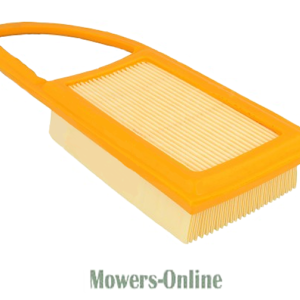 Rectangular pleated air filter with handle