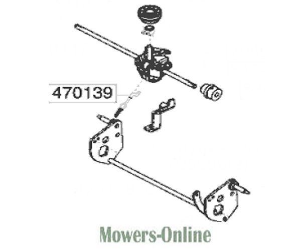 P - Mowers Online Lawn mower gearbox and drive shaft assembly parts diagram