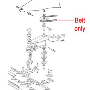 Lawn mower belt replacement parts diagram