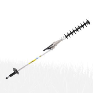 Cordless hedge trimmer with extended reach pole