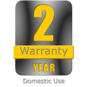2 year domestic use warranty badge