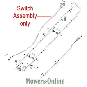Lawn mower switch assembly diagram parts