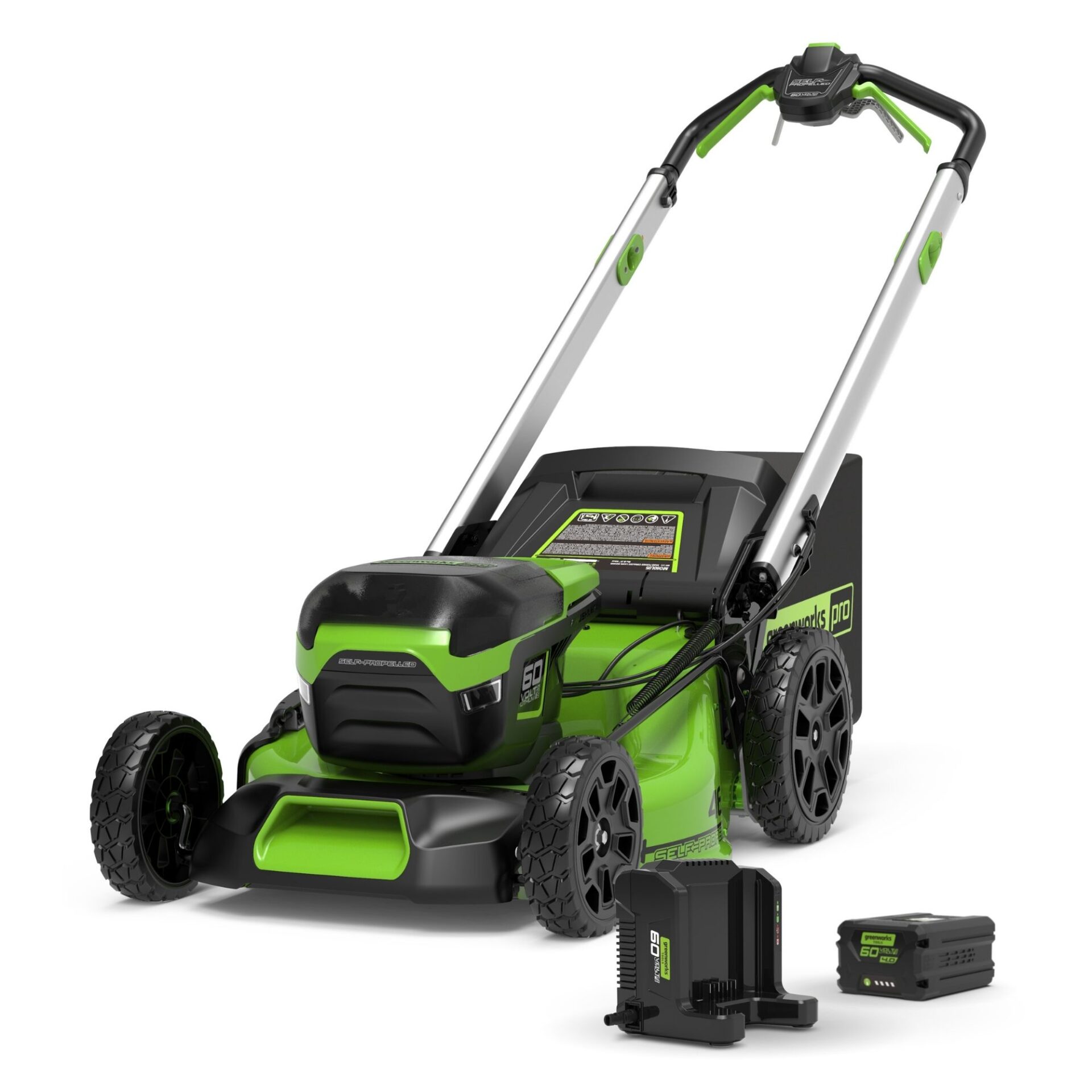 ls1bubelnxd.jpg - Mowers Online Greenworks cordless self-propelled lawn mower with battery