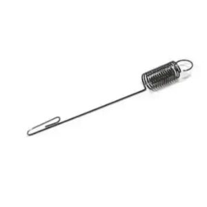 Brush cleaning tool with coiled spring end
