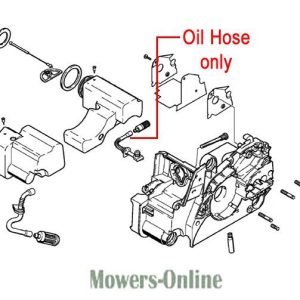 Small engine oil hose assembly diagram
