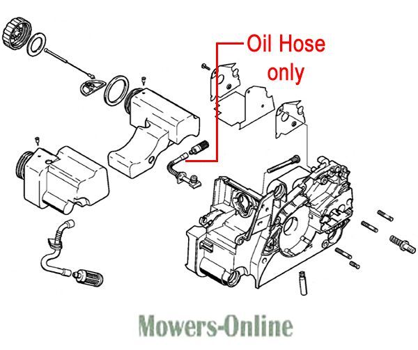 P - Mowers Online Small engine oil hose assembly diagram