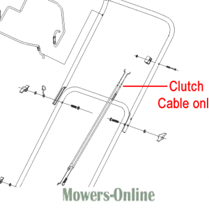 Lawn mower clutch cable assembly diagram