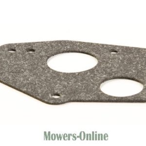 Lawn mower deck mounting plate with holes