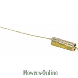 Extension spring with hooks for mower deck