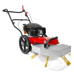Walk-behind lawn mower with gas engine