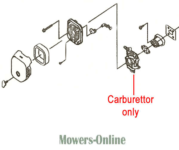 mb3sn4gyrjo.png - Mowers Online Carburetor exploded view diagram parts assembly