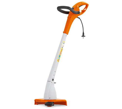 mb4qjoq3itc.jpg - Mowers Online Electric string trimmer with orange and white design