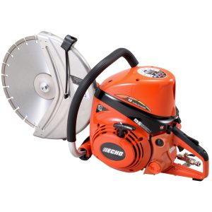 Concrete cut-off saw with diamond blade