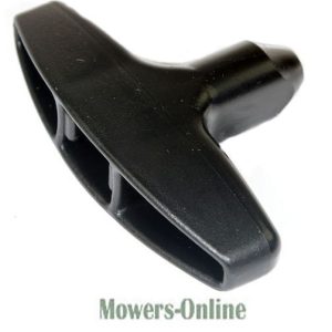 Lawn mower blade control handle lever