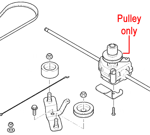mfh0usdmpny.png - Mowers Online Lawn mower pulley and replacement parts diagram